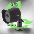 thumbnail image 6 of Wasserstein Adjustable Indoor and Outdoor Security Metal Wall Mount for Arlo Pro, Pro 2, Pro 3, Pro 4, Pro 5s, Ultra, Ultra 2 Cameras (2 Pack, White), 6 of 11