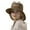 Coffee, variant on AWZXDE Kids Sun Hat With Neck UPF 50  Wide Brim Outdoor Summer Cap Adjustable Tie For Boys Girls Age 3-10 Khaki