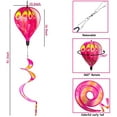 thumbnail image 2 of 4 PCS Hot Air Balloon Wind Spinners Colorful Wind Spinner Fish Bubble Wind Sculptures Peacock Garden Spinner Wind Socks Rotating Wind Twister Spiral Spinner Hanging for Yard Garden Outdoor, 2 of 7