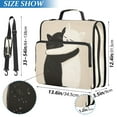 thumbnail image 3 of Circular Folder Package 13.6*3.5*12.4 Inches ,Binder Bag，Binder Organizer，Zipper Binder，3 Ring Binder ,Suitable for Work Two Cats Hugging, 3 of 8