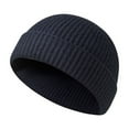 thumbnail image 3 of Womens Winter Hat Winter Hat Men's And Women's Winter Windproof And Cold Hats Over Cold Hats Solid Color Warm Ear Woolen Hats, 3 of 3