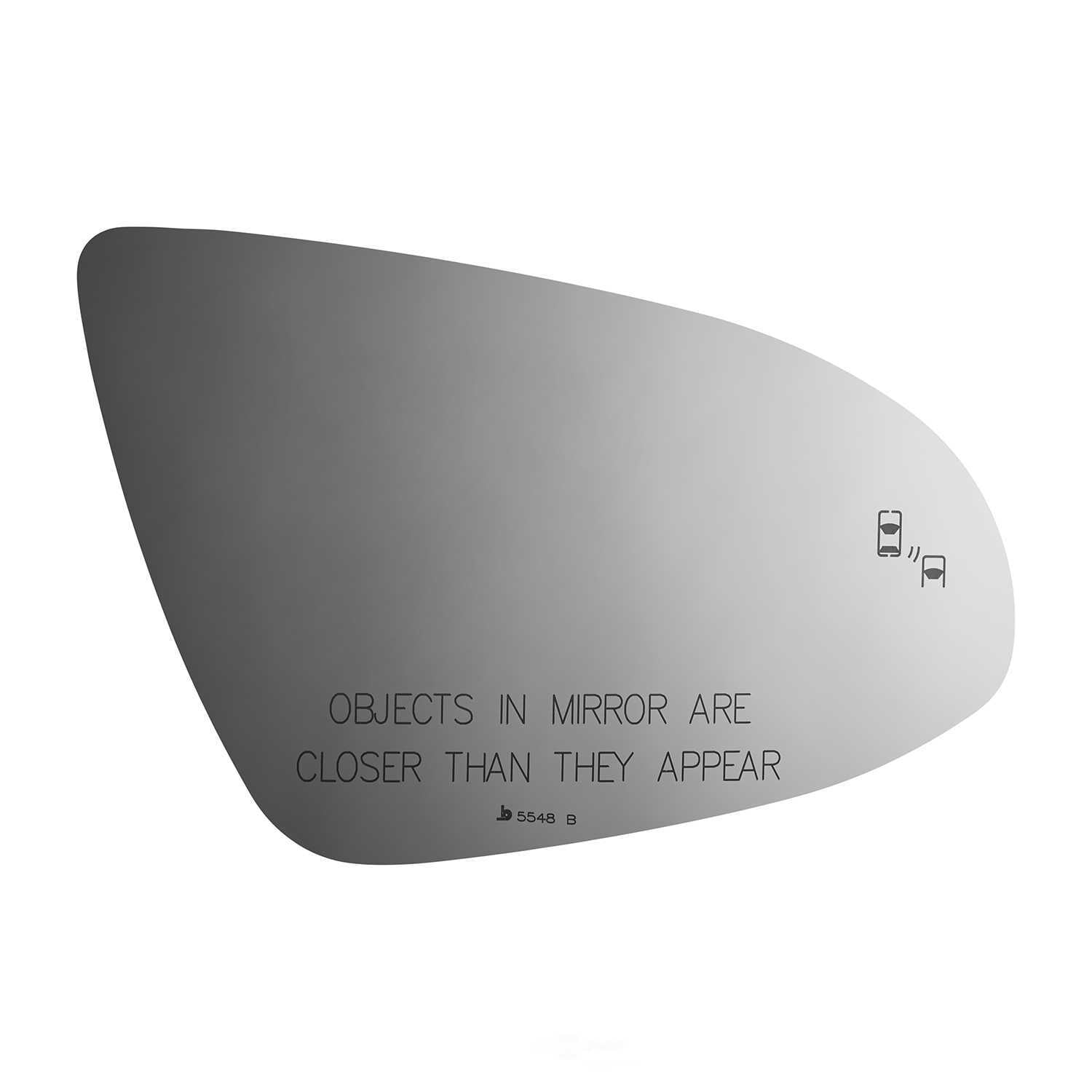 Burco Side View Mirror Replacement Glass - Clear Glass - 5548B