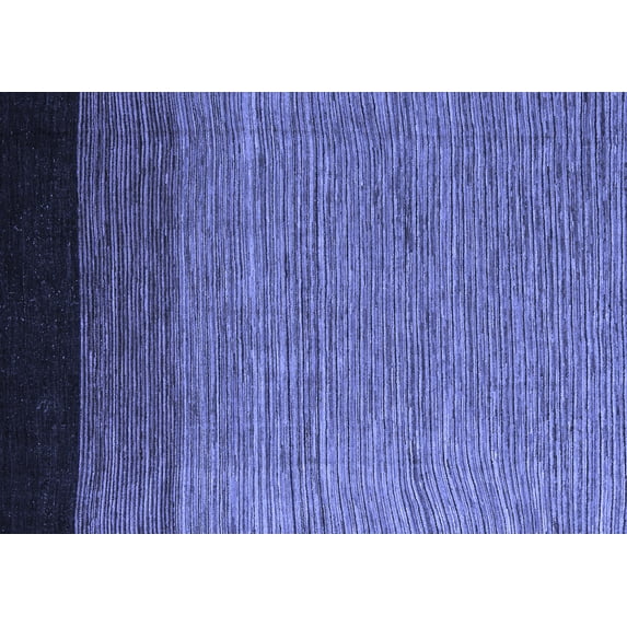 Ahgly Company Machine Washable Indoor Rectangle Abstract Blue Modern Area Rugs, 8' x 10'