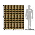 thumbnail image 4 of Rwraps Yellow Argyle Biscotti Squares Gloss Vinyl Film Wrap 59in x 26ft Vinyl Vehicle Car Film Sheet, 4 of 9