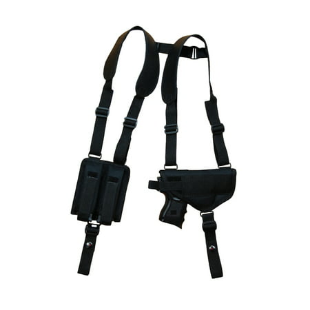 Barsony Shoulder Holster w/ Dbl Mag Pouch Size 15 Beretta Glock S&W Taurus Walther Compact 9 40