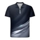 thumbnail image 3 of Camisetas de Manga Larga para Hombres Casual Impreso Girar Abajo Cuello Cremallera Camiseta, Ligera Blusa de Algodón de Imitación para el Hogar, Diario Y Cuatro Estaciones de Uso, 3 of 3