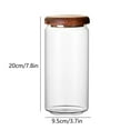 thumbnail image 3 of Gnmfd Food Grade Sealed Glass Storage Jar for Coffee, Grains, Dried Fruit with Airtight Lid, Stackable Transparent Design for Pantry, Kitchen, Home Storage, Spice and Ingredient Organization, 3 of 6