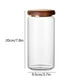 thumbnail image 3 of Frasco de Vidrio Sellado de Grado Alimenticio Llj241023003 | Contenedor Hermético para Granos de Café | Frasco de Vidrio Transparente Apilable para Granos, Especias y Frutos Secos | Organizador de Co, 3 of 6