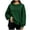 Green, variant on Women Long Sleeve Sweatshirt Crewneck High Low Hem Side Split Top Fall Casual Fashion Loose Workout Shirts S-XXL