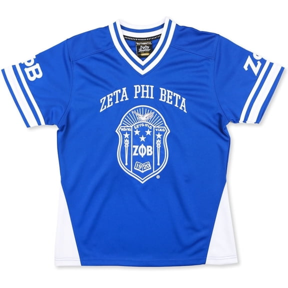 Big Boy Zeta Phi Beta Divine 9 S16 Football Jersey [Royal Blue - 2XL]