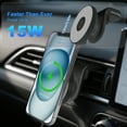 thumbnail image 5 of Magsafe Car Mount,15W Wireless Car Charger,360° Rotatable Magsafe Air Vent Phone Holder Car Mount for iPhone 11-17,Black, 5 of 13