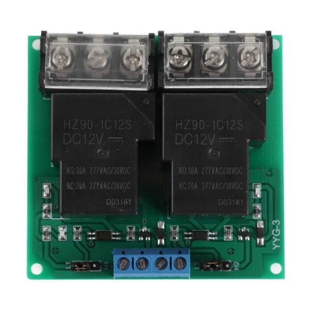 Module relais 2 canaux 30 A à performances stables pour équipements d'automatisation et de contrôle industriel
