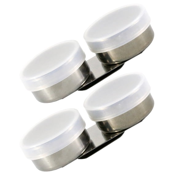 LABRIMP Painting Brush Washing Pot Pigment Mixing Pots for Painters Silver Storage Studio 2Pcs