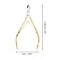 thumbnail image 4 of Unique Bargains 1 Pc Eagle's Beak Nail Clipper for Women for Men Gold Tone, 4 of 7