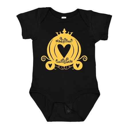 

Inktastic Pretty Yellow Princess Carriage Gift Baby Boy or Baby Girl Bodysuit