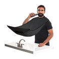 thumbnail image 1 of Black apron for shaving and beard barber cape Black Collects be, 1 of 4