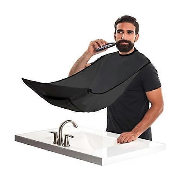 Black apron for shaving and beard barber cape Black Collects be