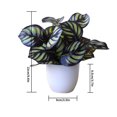 thumbnail image 2 of pitrice Artificial Potted Plant Leaf Simulation Leaves Home Office Desktop Greenery Decoration, Plant Type 2, 2 of 7