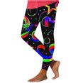 thumbnail image 2 of Aueoeo Women Printed Leggings Graphic Colorful Cute High Waisted Pants Workout Gym Running Exercise Yoga Pants, 2 of 4