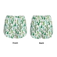 thumbnail image 5 of Picia Cactus Plants1 Pattern Women's 2 in 1 Athletic Running Shorts High Waisted Workout Casual Gym Sweat Shorts with Comfy Liner Zipper Pockets-X-Large, 5 of 9