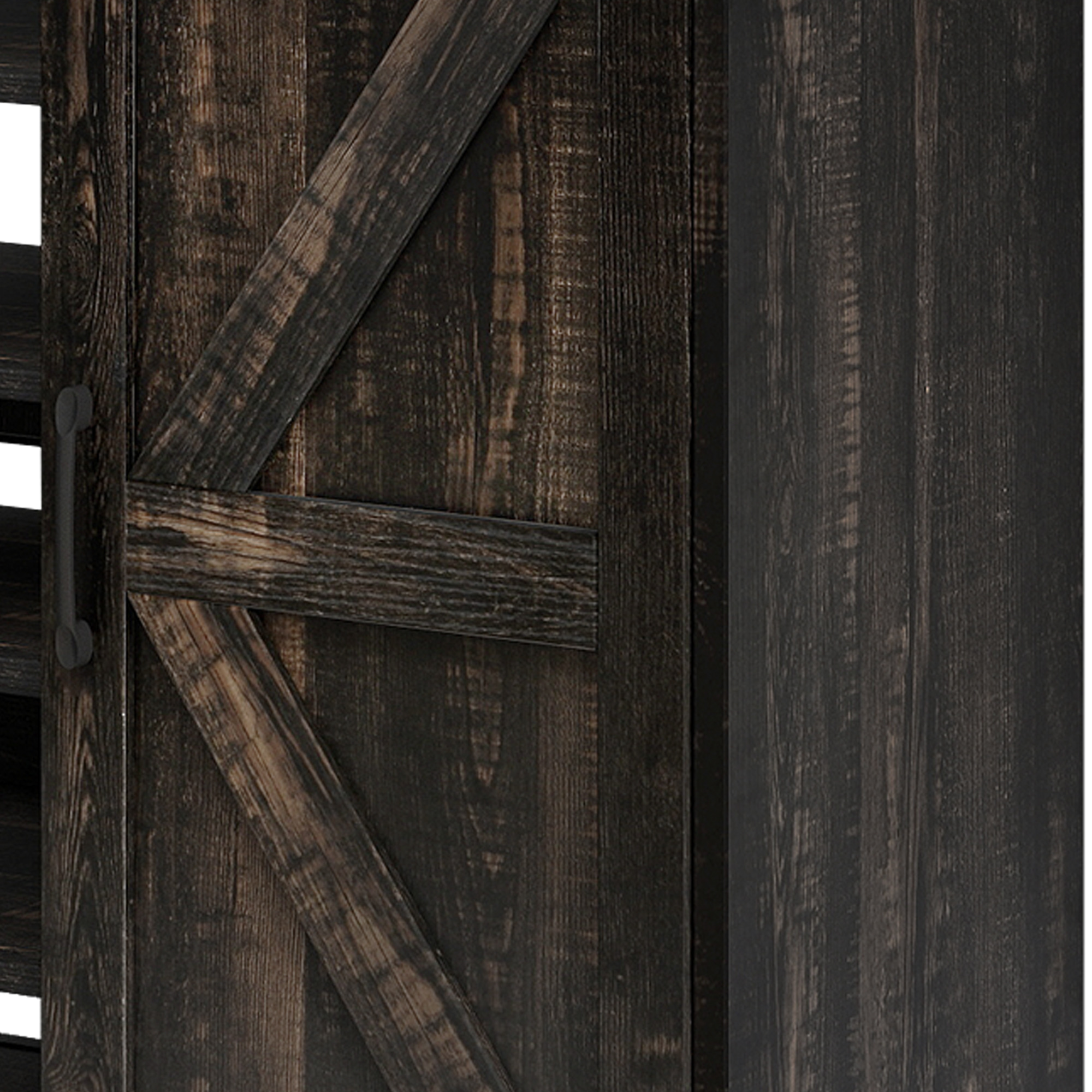 Uforic Farmhouse Narrow Slim 6-Tier Shoe Storage Cabinet with Top Drawer&Sensor Light for 16 Pairs for Entryway, Foyer, Dark Rustic Oak