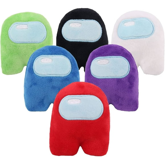 Game Plush Crew Toys (6-Pack) - Built-in Sound Toy, Game Figure Plush Animal Toy