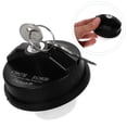 thumbnail image 1 of HEALEEP Gas Tank Cap Black ABS Locking Mechanism For Vehicle Safety 1Pcs, 1 of 8