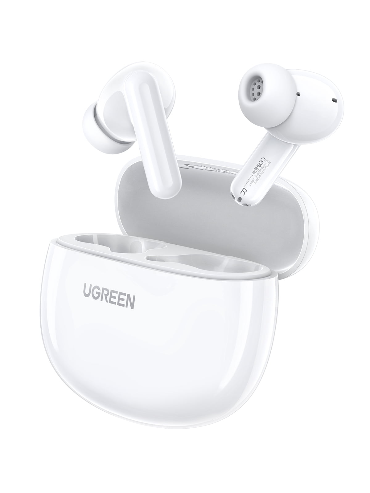 UGREEN True Wireless Earbuds Bluetooth 5.4, 28H Long Battery Life, Fast Charging, 12mm Deep Bass Driver, ENC Noise Cancelling Mic, IPX5 Waterproof, Ultra Light Comfortable Fit, Low Latency Gaming