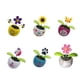 thumbnail image 4 of Kearding Maceta con energía solar Columpio de baile Gadgets de alféizar Decoraciones interiores de automóviles Girasol Decoración de Decoración del hogar flor de seis petalos, 4 of 6