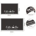 thumbnail image 2 of Tapete de café Coorug, absorbente, moderno, para secar platos, 43 x 81 cm, negro, 2 of 9