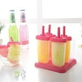 thumbnail image 4 of 6 Piece Diy Ice Pop Mold Set With Lids & Sticks, Reusable Bpa-Free Molds With Storage Holder, Perfect For Homemade Popsicles, Ice Cream, Sorbet & Frozen Treats For, 4 of 7