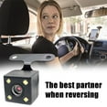 thumbnail image 3 of 170 Degree HD Rear View Backup Camera with 4LED Night Vision for Car Truck Reverse Parking Aid License Plate Mount, 3 of 9