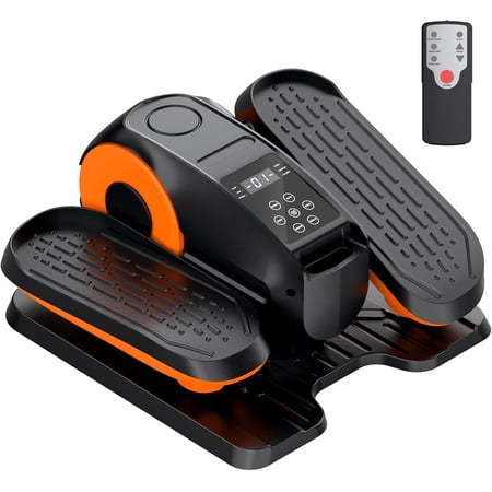 Jiottts Under Desk Elliptical Exercise Machine,Leg Exerciser While Sitting, Quiet Portable Electric Seated Pedal Exerciser,Fully Assembled with Remote Control & 12 Adjustable Speeds