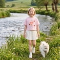 thumbnail image 2 of NIPAXO Girls Cartoon T-Shirt, Round Neck and Short Sleeve Cotton Shirts, 9-10Y, 2 of 6