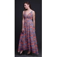 thumbnail image 2 of Bimba Floral Printed Women Long Maxi BeachÂ&nbsp;DressÂ&nbsp;Strappy Summer Resort Wear-X-Small, 2 of 6