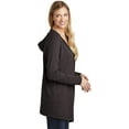 thumbnail image 2 of District Women's Perfect Tri Hooded Cardigan. DT156, 2 of 3