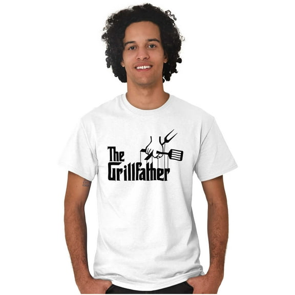 Funny Family The Grill Father Joke Men's Big & Tall Crewneck Graphic Tee Brisco Brands 2X