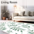 thumbnail image 2 of ODIKA 6'x9' Machine Washable Non-Slip Area Rug, Sage Botanical Leaf Motif with Nature Inspired High Traffic Rug with Pad, Green, 591214, 2 of 8