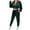 J-b-Green, variant on Business Outfits Women’s Tracksuit Set–2 Piece Slim Fitting Velour Velvet Casual Zip up Hoodie Cropped Jacket Sweatsuit and Sweatpants Set S-189 Black S