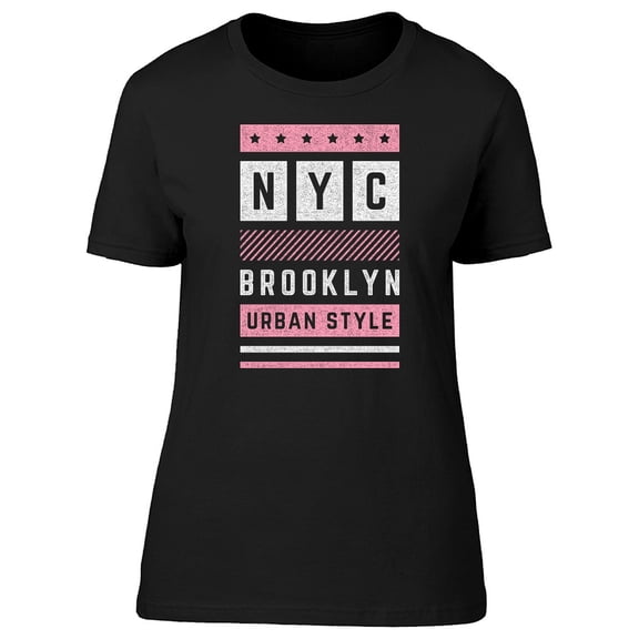 Pink New York Brooklyn T-Shirt Men -Image by Shutterstock, Male Small