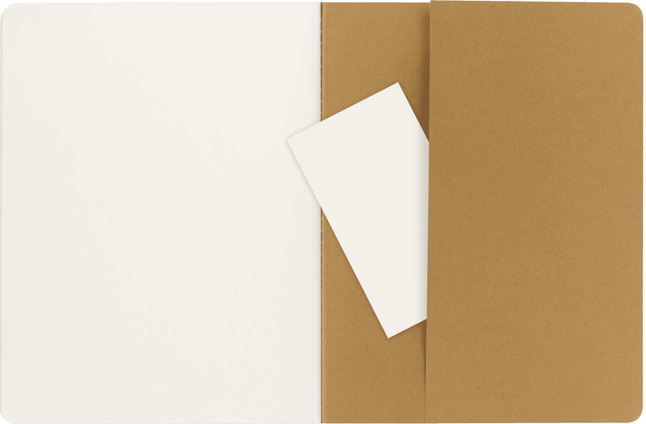 Moleskine Cahier Journals (Set of 3), XL (7.5" X 10"), Plain, Kraft Brown