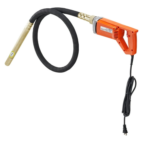 KFFKFF Handheld Concrete Mixer, 800W Power, 13000 VPM, with 2m Durable Flex Shaft, Ideal for Removing Air Bubbles & Mixing Concrete