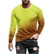 thumbnail image 2 of Blusas y camisas de manga larga con cuello redondo para hombre, blusa informal con estampado de cuello redondo y manga larga para hombre, 2 of 5