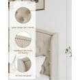 thumbnail image 4 of Wood Platform Bed Frame, Heavy Duty Button Tufted Upholstered Bed Frame with Wingback Headboard, 4 of 7