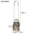 thumbnail image 3 of DIXRUYEE Cross Body Shoulder Handbags Bags Fashion Bubbly Feline in Leafy Nook Pattern, 3 of 7