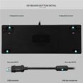 thumbnail image 3 of Punk Mechanical Keyboard k550 87 Keys Mechanical Keyboard Green Shaft Gaming Office Notebook Professional Keyboard No.3, 3 of 8