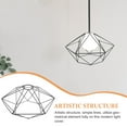 thumbnail image 3 of GOOHOCHY Hemoton Light Shade Metal Hollow Out Hanging Lamp Shade 1 Set Replacement Lampshade, 3 of 8