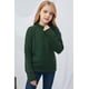 thumbnail image 3 of ABPHQTO Jersey infantil de mujer verde con cuello alto y dobladillo acanalado, 3 of 5