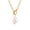 Baroque Pearl, variant on Turquoise Pendant Toggle Paperclip Necklace for Women 18k Gold Plated Paper Clip Chain Necklace Turquoise Jewelry Christmas December Birthstone Gift Wife Mother Girlfriend
