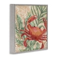 thumbnail image 4 of Stupell Industries Crab on Palm Leaves Animals & Insects Painting Gray Framed Art Print Wall Art, 24 x 24, 4 of 10